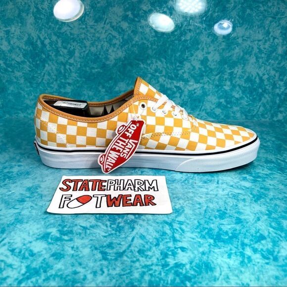 Vans Authentic ‘Golden Nugget’ Women’s Low Top Canvas Skate Shoes - Picture 3 of 5